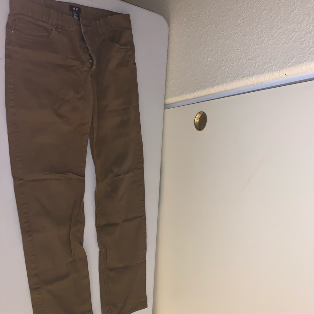 H&M Brown Button Up Jeans